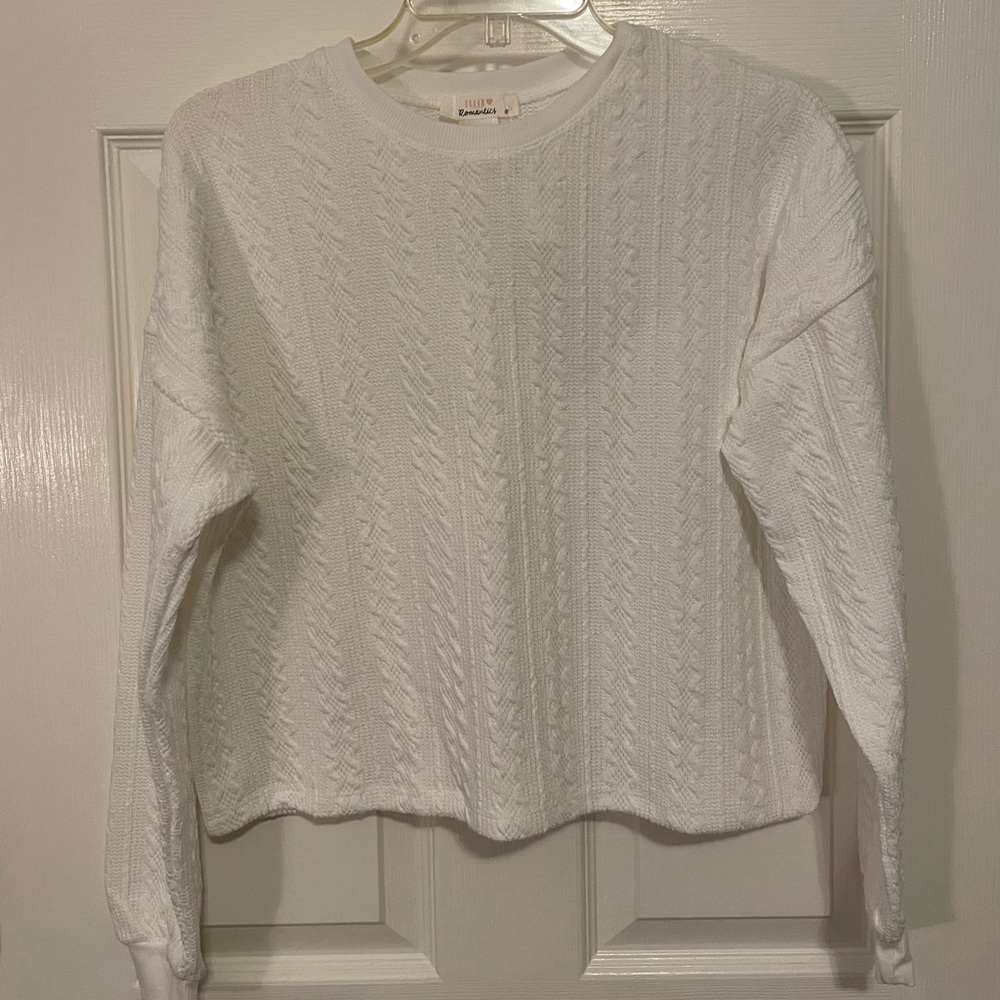 URBAN Romantics White Knit Sweater